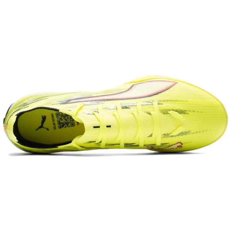 Puma Ultra 6 Comfortable Versatile TT (Rubber Studs) Durable Soccer Shoes Unisex Sneaker Fluorescent-Yellow 108975-01
