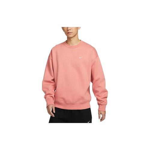 Nike Solid Color Crewneck Loose Pullover Long-sleeve Sweatshirt for Men