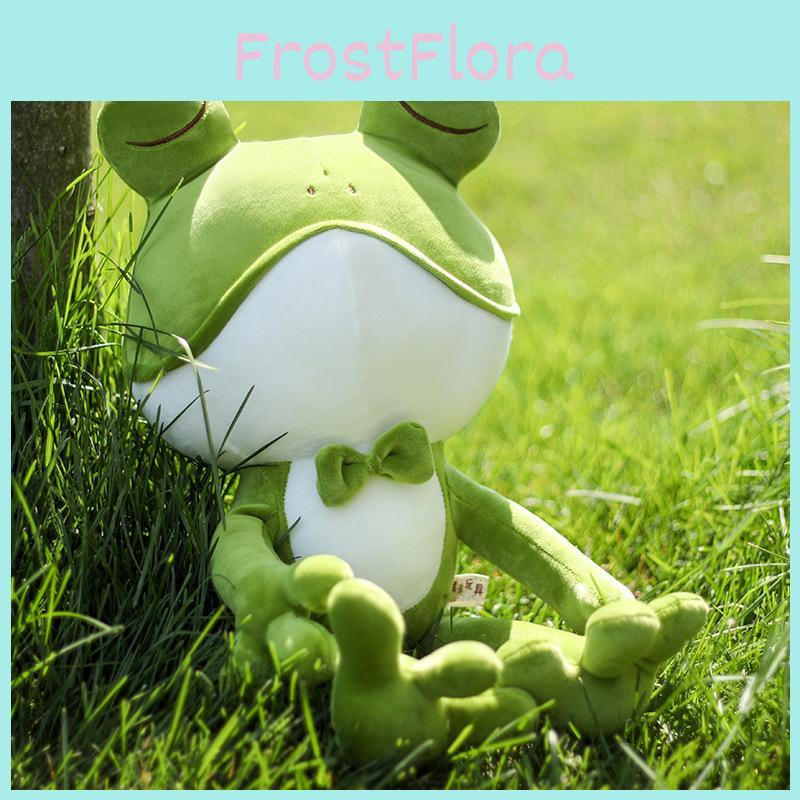 Adorable Soft Plush Frog Stuffed Animal Toy Ideal For Kids Bedtime Cuddly Pillow