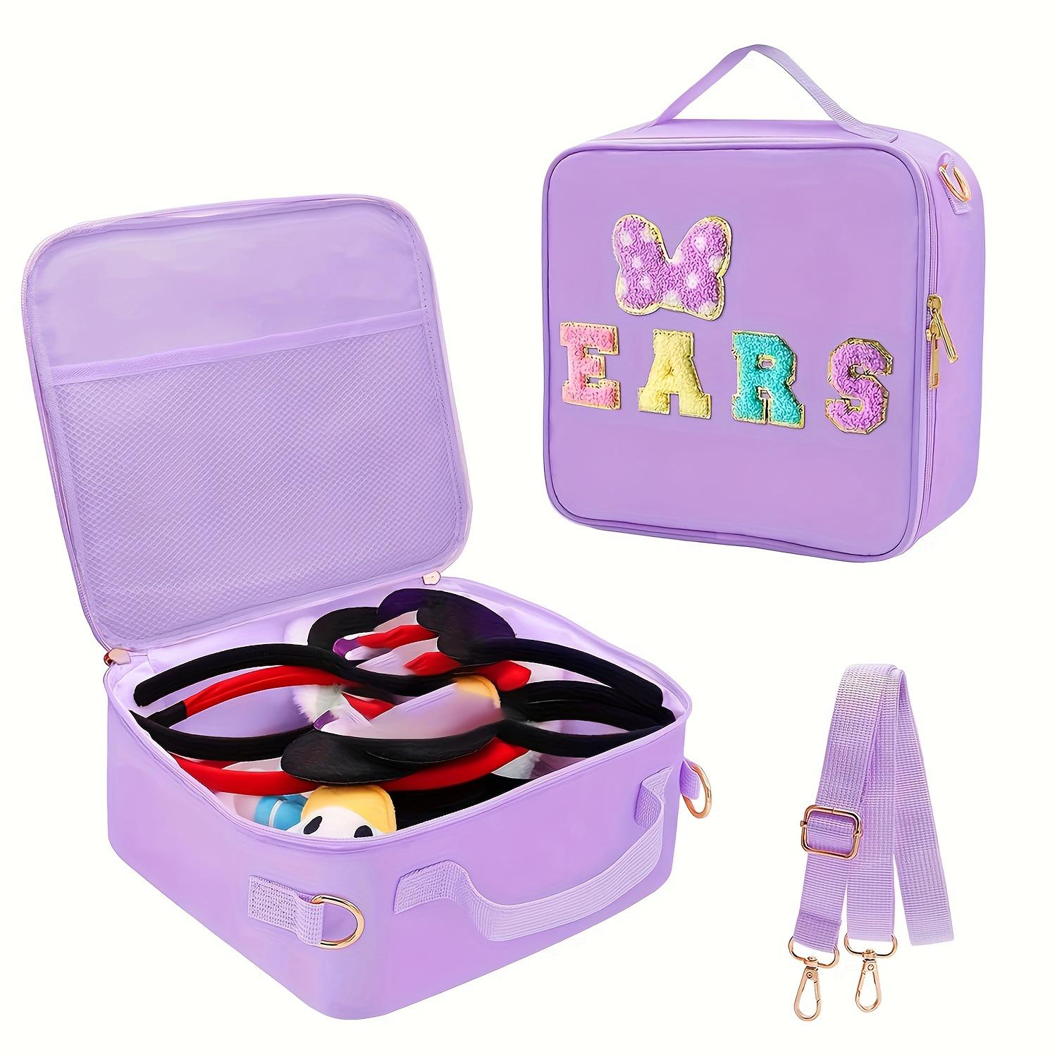 Multi-Functional Hair Accessory & Makeup Travel Bag фиолетовый