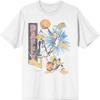 Marmellata spaziale (1996) T-shirt Bianca da Uomo con Grafica di Daffy Duck - Media