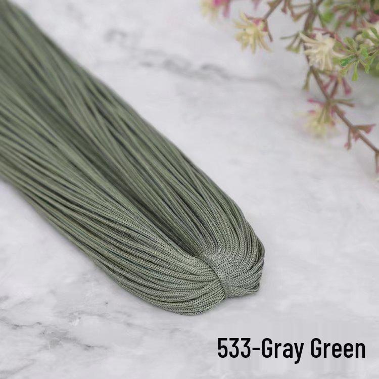 1mm Fine Ice Silk Crochet & Knitting Thread – Ideal for DIY Bags, Sandals, or Summer Hats