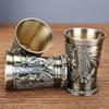 Metal Cocktail Cup Retro Theme Easy Cleaning Design Metal Texture Suitable for Adding Laughter to Daily Hydrations
