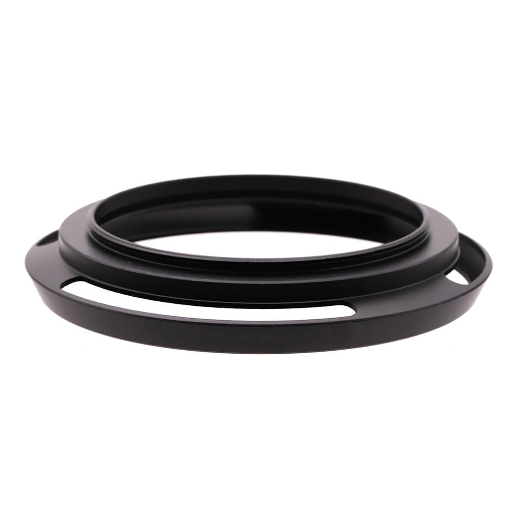 Toileum 77mm Metal Lens Lens Lens Compatible with 77mm Camera Wide 77mm Type Lens Hood Hood, Screw-On Hood, Wide-Angle Hood, Lenses, (Black)