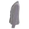 CHANEL 01P P17432V09913 Wheel COCO Button Houndstooth Jacket 36 Navy x beigeUsed