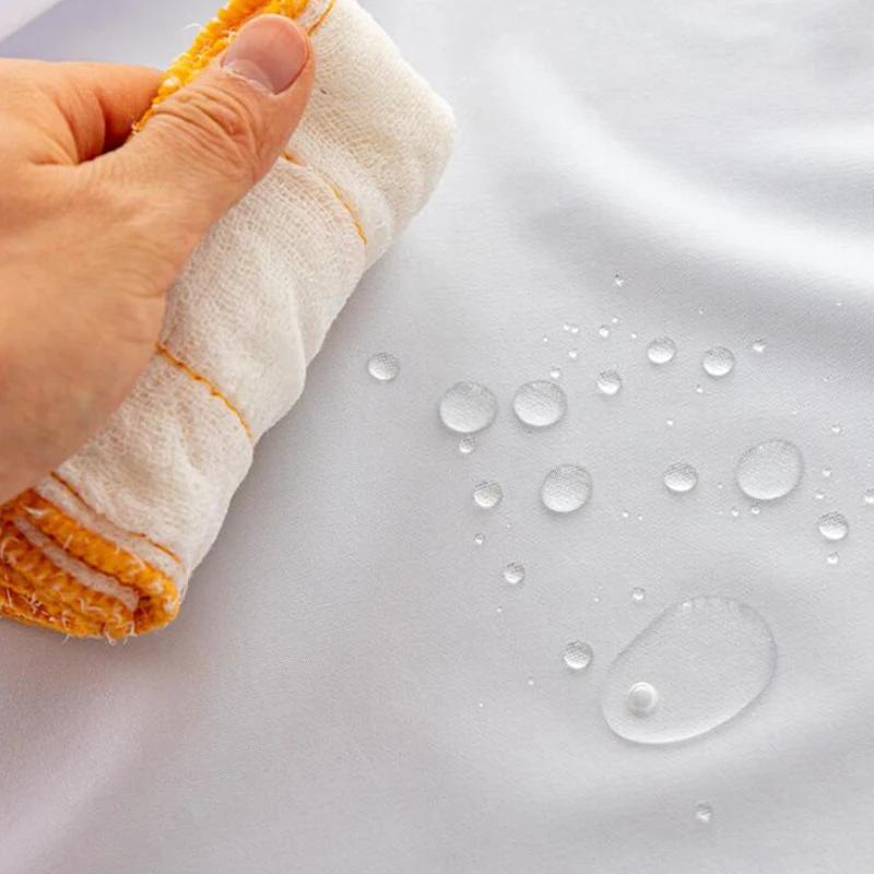 Elastic Round Fitted Tablecloth Waterproof Oil-Proof Wedding Party Table Cover Dust-Proof Oil-Proof and Skid-Proof Nordic Style