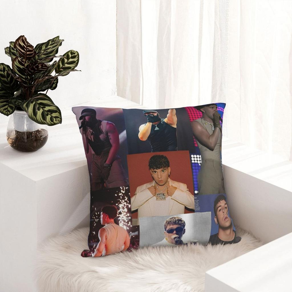 Pillow Cover Rapper Quevedo Spanish Singer Graphic Cushion Cover Funny Pillow Case For Office Car Home Decorative Pillowcases