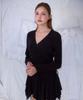 ROSEFRANTZ Lace Line Wrap Long Sleeve [Black]