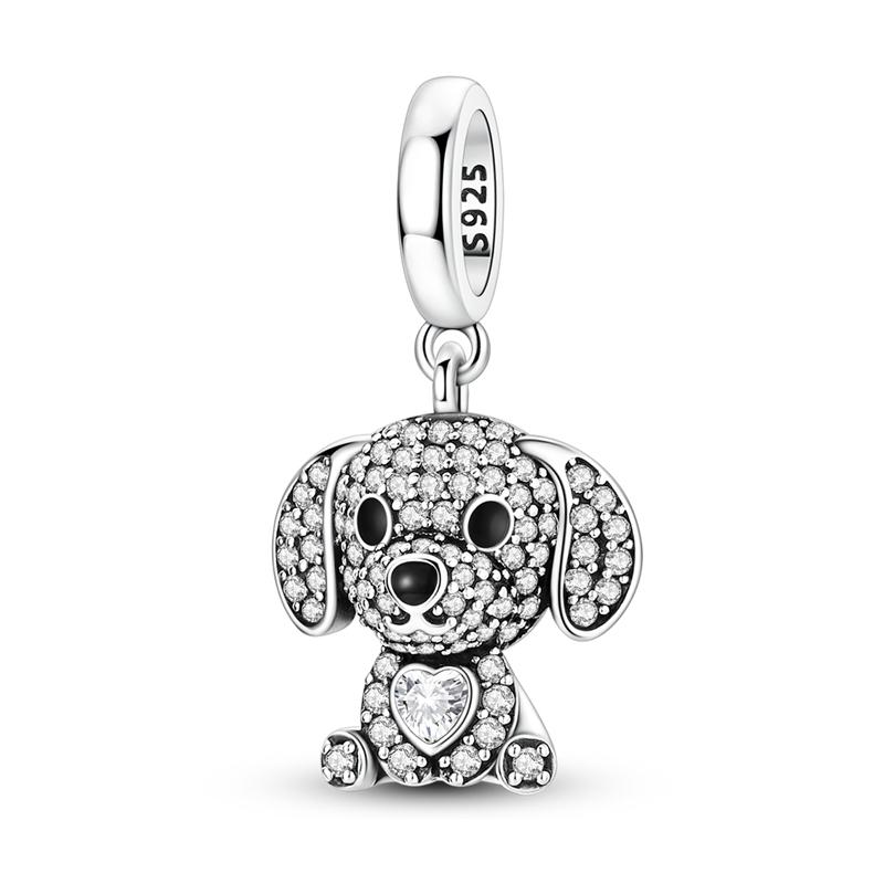 925 Silver Star Night Light Star Sky Moon Cat Charms Beads Fit Bracelet DIY Fine Jewelry Making For Women