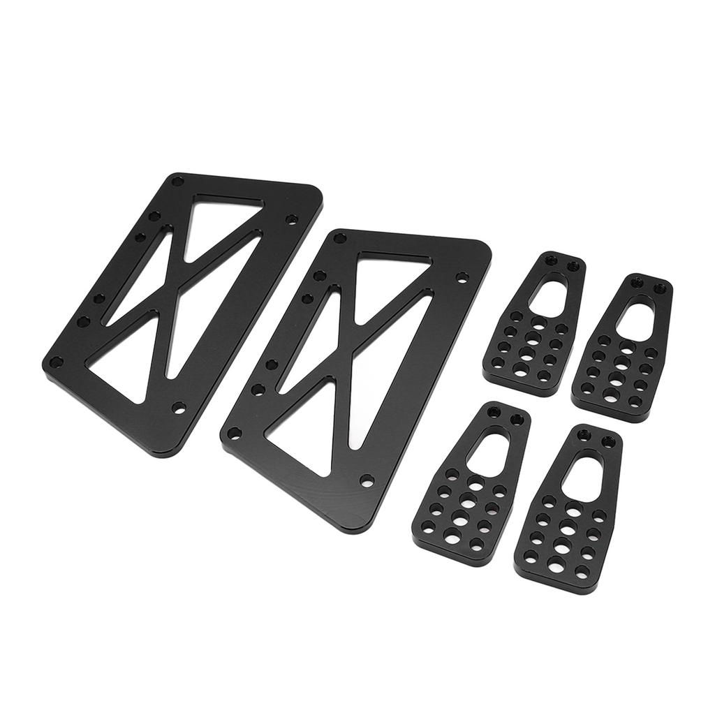 RC Metal Alloy Chassis Lift Plate Set Kit for Axial SCX10 110 RC Model Car PartsBlack