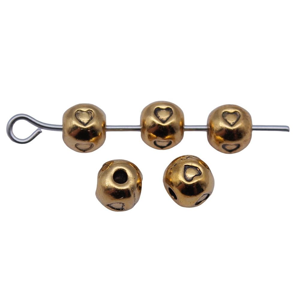 Floral Edge Spacer Beads Ornate Metal Small Hole Charms For Bohemian Beading Supplies