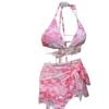 Women's Sexy Three-Piece Swimsuit: Bikini and Skirt Set for Slimming Beach Vacations