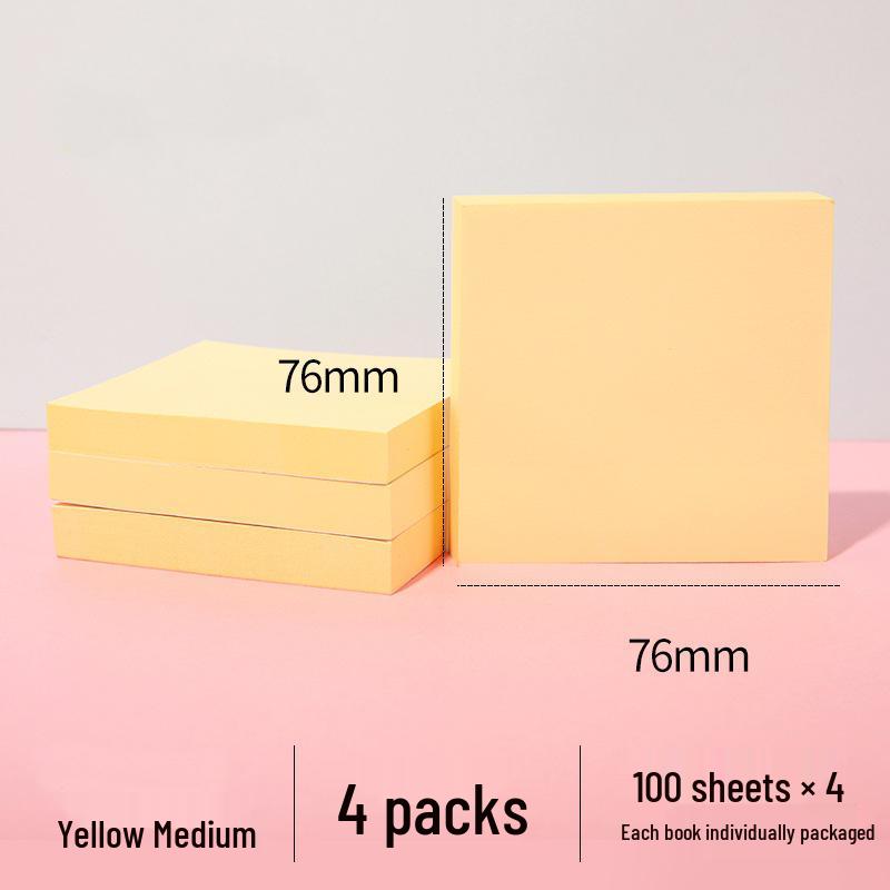 Cute High-Value Sticky Notes: Strong Adhesion Memo Pads & Index Stickers for Students