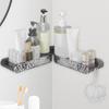 Corner Shower Shelves Waterproof Adhesive Rack Bathroom Shower Organizer Storage For Indoor Kitchen Living Room Countertop