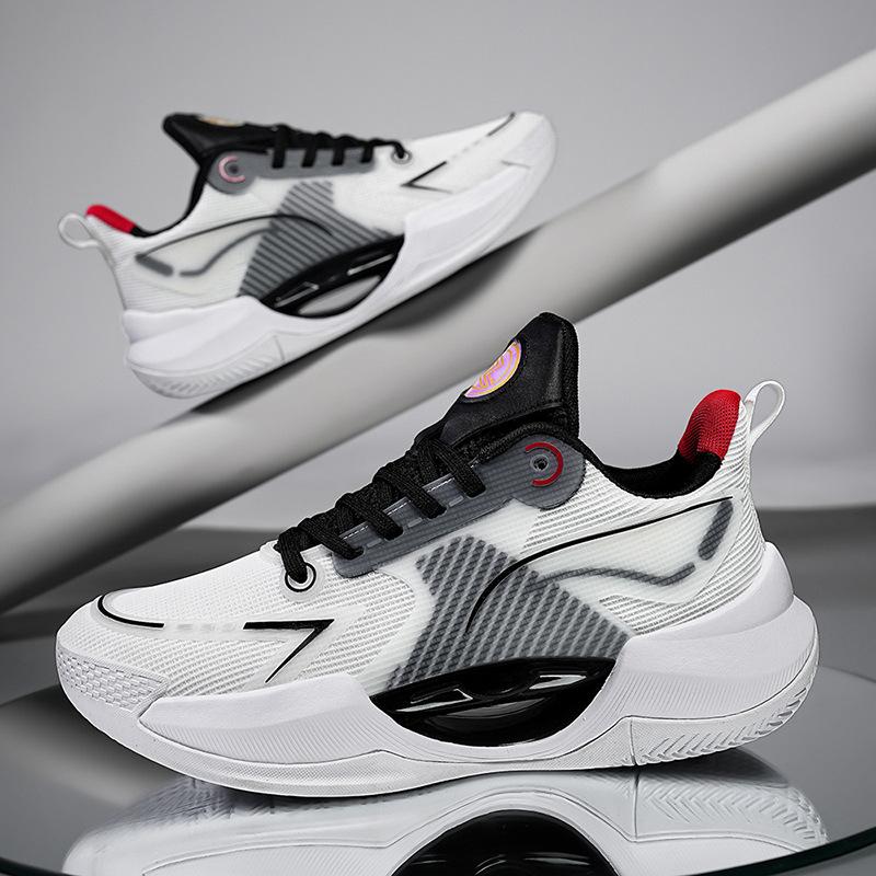 Basketball Shoes Men's MD Mesh Breathable Ultra-light Men's Sports Sports Students' Casual Running Trendy Shoes Women's Actual Combat Shock-absorbing