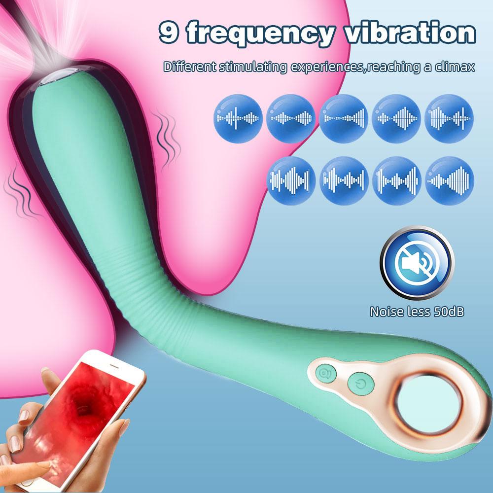 360° Rotation HD Endoskopische Kamera Vibrator für Frau App-Steuerung Heizungs-Masturbator Videoaufnahme G-Punkt Aldult Sexspielzeug