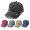 Cappellino da baseball con ricamo di cucciolo carino in stile coreano, circonferenza testa grande, per donna, parte superiore morbida, protezione solare, denim lavato, visiera a becco d'anatra