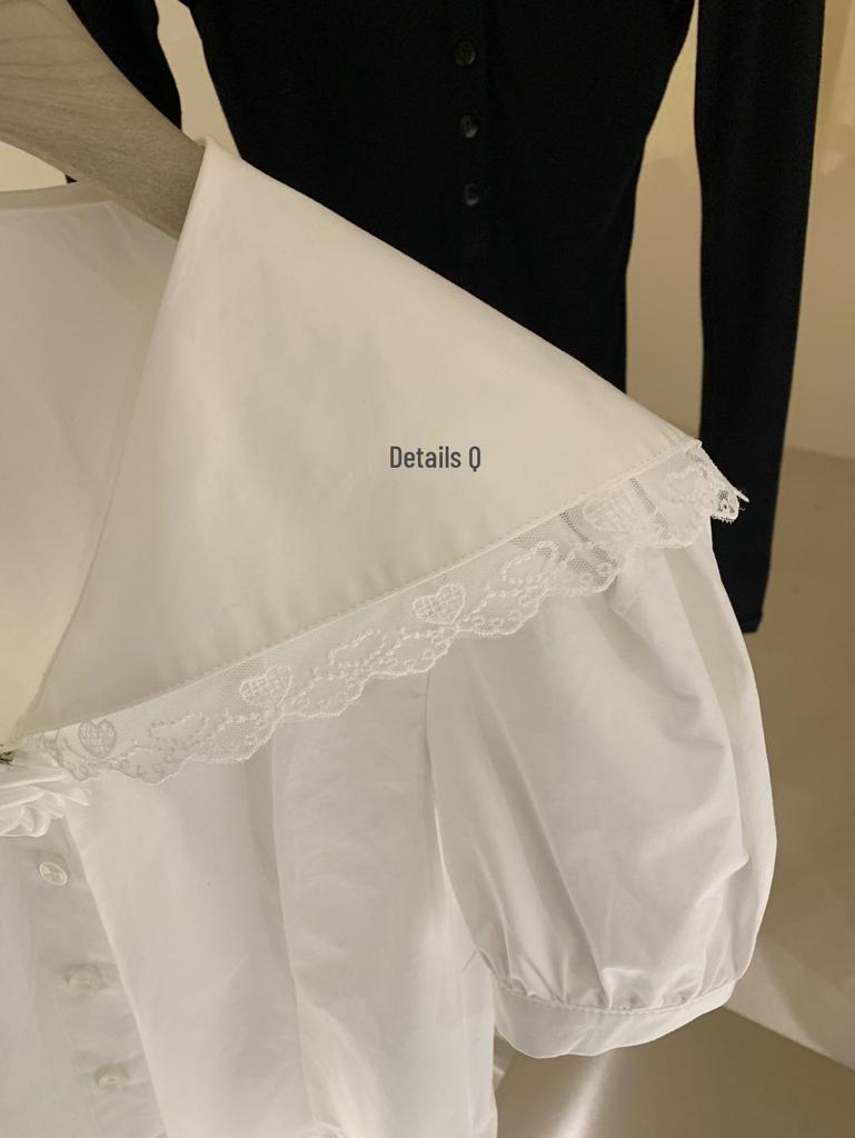 Guangzhou Thirteen Hong Women's Trendy Navy Collar Short Sleeve Shirt for Spring/Summer