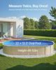 VEVOR Oval Pool Liner, 22 X 12.3 Ft, Swimming Pool Liner, Standard Gauge, Durable Vinyl Pool Liner, Overlap Style