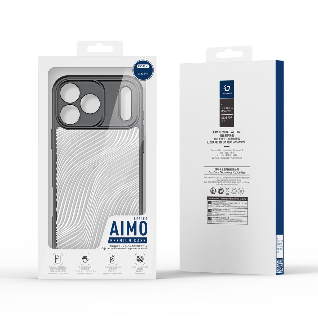 For iPhone 17 Pro Case DUX DUCIS Aimo Series TPU+PC Matte Drop-proof Phone Cover (REACH Certification)