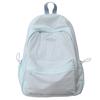 Schoolbag Lightweight Simple Solid Color Backpack Casual Versatile College Student Class Bag School Bag Female Outing Wind Student Backpack