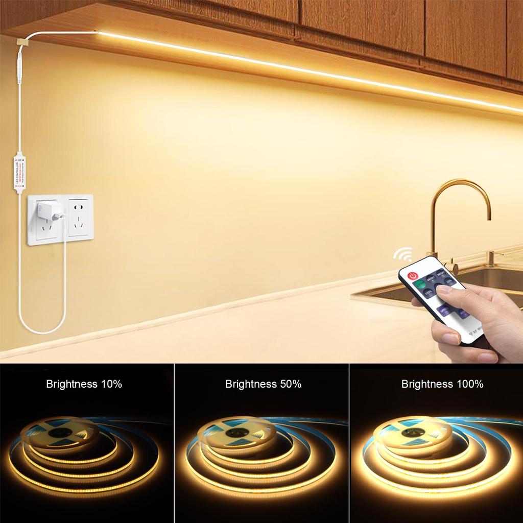 Lumini LED COB pentru Decor de Perete Cameră Diode LED Bandă Alimentate USB 5V Cu Telecomandă RF Suport Dimare Iluminare de Fundal TV Oglindă