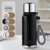 316 Stainless Steel Vacuum Flask – 300ml/420ml Travel Thermos Bottle with Dual Lids for Coffee & Ice Water