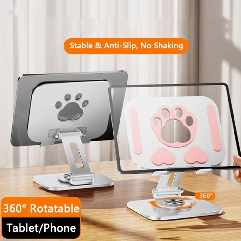 360° Rotation Tablet Stand Adjustable Tablet Phone Bracket Rotating Tablet Holder  Office