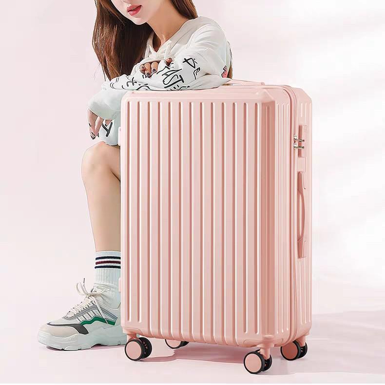 26-Inch Multifunctional Suitcase with Universal Wheels and Combination Lock