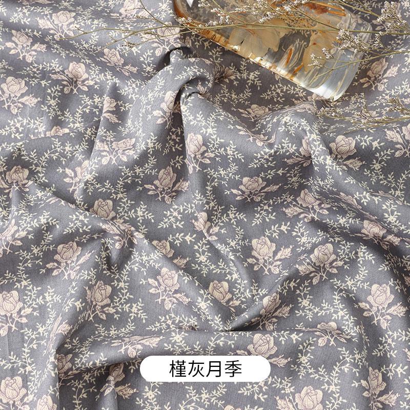 0.5m/2m Rural Style Pure Cotton Small Floral Printed Fabric for Sewing Dresses Decorative Cloth Handmade DIY Clothing Fabrics