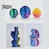 No Clog Filament Three-Color Gradient Silk PLA Filament, 1.75mm 1Kg Spool, Shiny Multicolor 3D Printer for DIY Printing Figurines Models Crafts