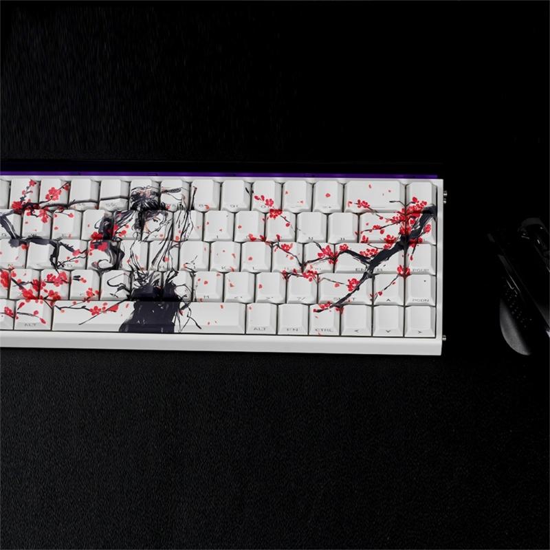 Original Profil Tastenkappen PBT Material Farbsublimation Seitendruck Tastenkappe Für Kleine Mechanische Tastaturen 60% 68% Layout