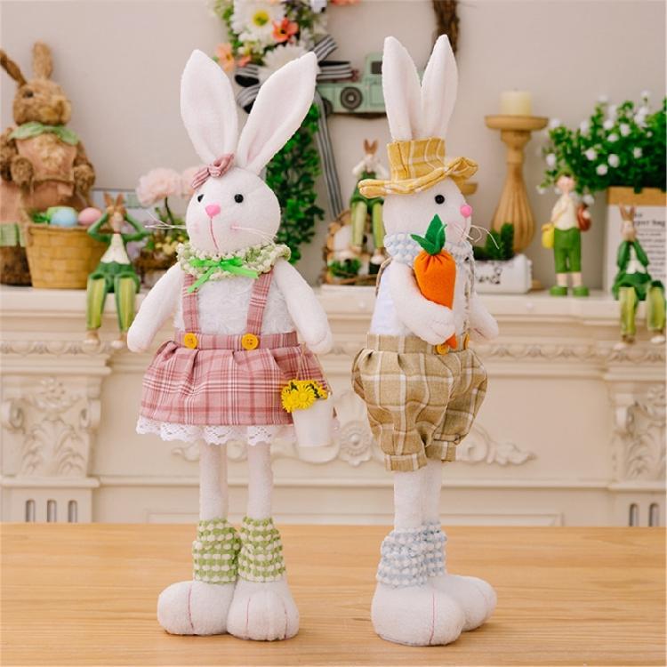 Festival Doll Easter Rabbit Fine Craftsmanships for Warm & Stylishs Party Accent