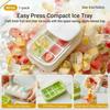 Ice-Cube Tray With One Press Release For Home Use Durable Food Grade Plastic Easy Demolding
