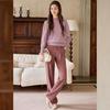Bailuyu Women's Elegant Mock Neck Beaded Patchwork Sweater