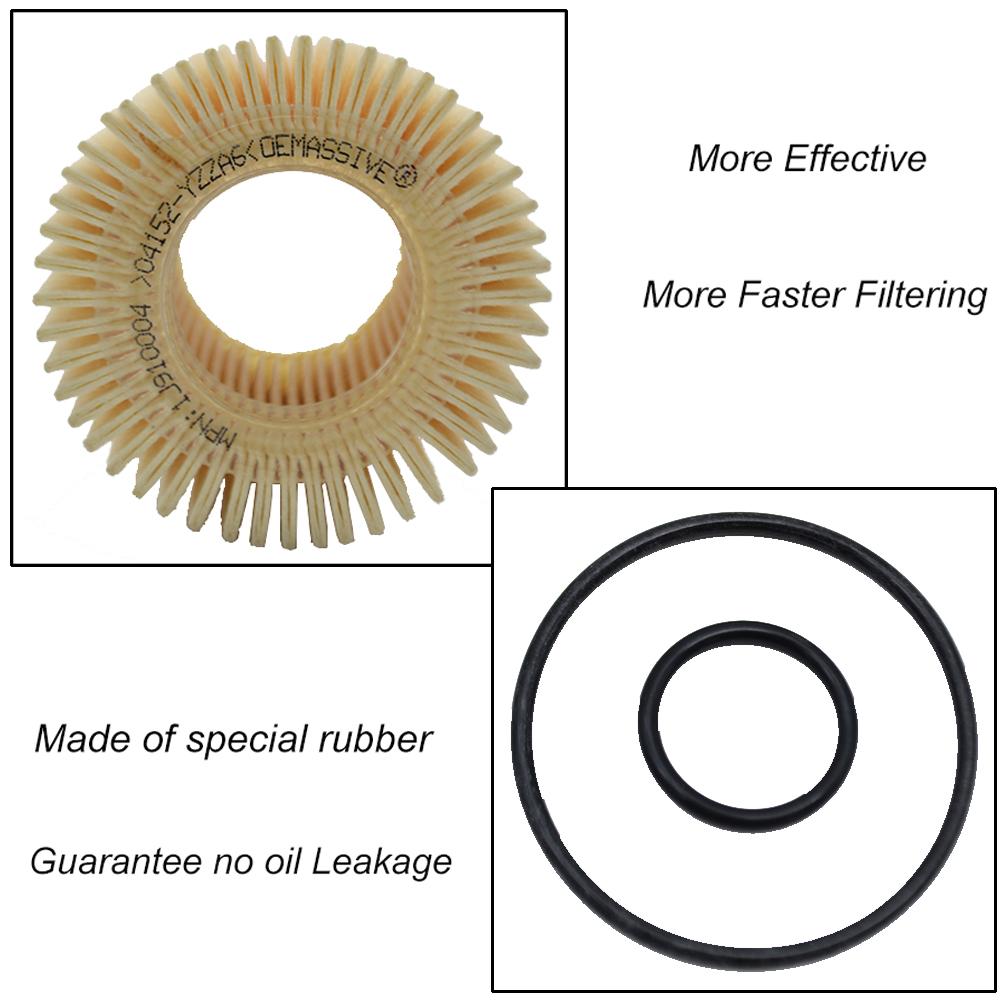 04152-YZZA6 Oil Filter For Toyota Corolla 2009 - 2017 / Lexus CT200H 2011 - 2017 / Matrix 2009 - 2014 / Prius 2010 - 2017 2018