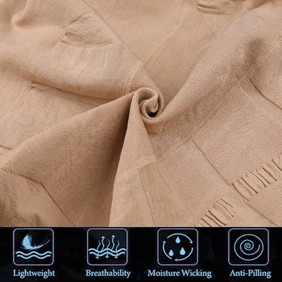 Men's Nylon Anti-static Seamless Body Shaper Vest with Tummy Control
