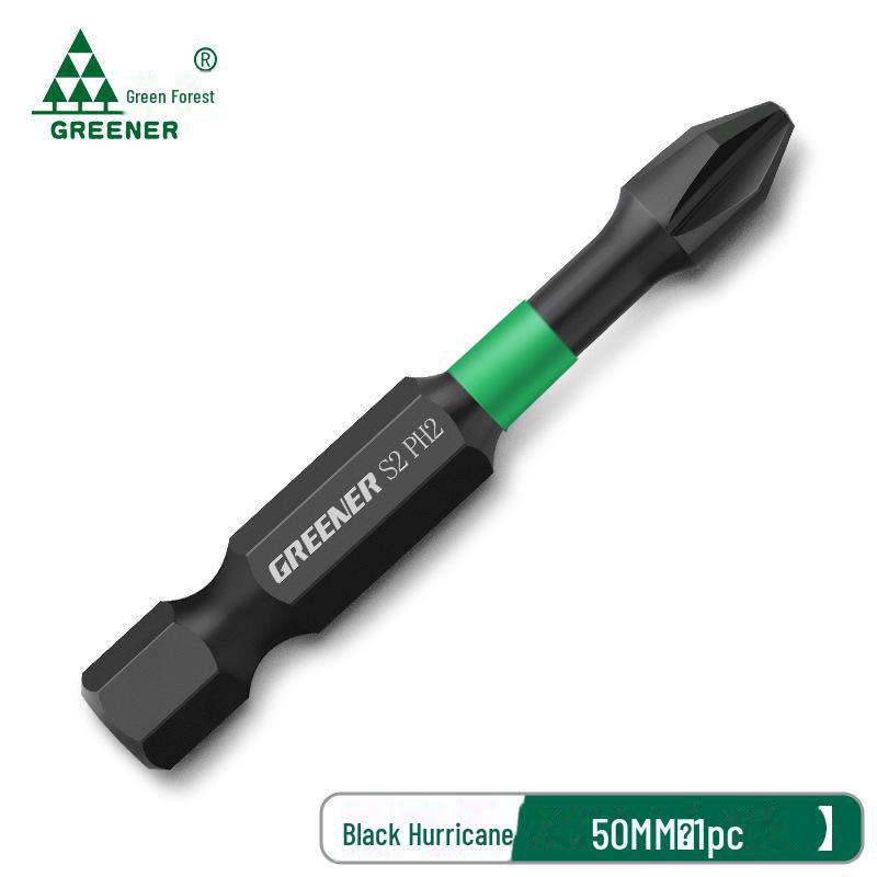 Green Forest High-Impact Magnetic Cross Hand Drill Set with German-Imported Screwdriver Bits