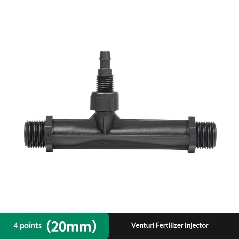 Venturi Irrigation Injector Heavy Duty Black Leakproof for Farm Irrigation Garden Vegetable Patch Watering