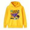 Kids Boys Girls Hoodie, 90s Retro Cassette Gameboy Skateboard Print Pullover Hooded Sweatshirt, Casual Long Sleeve Vintage Streetwear for Children