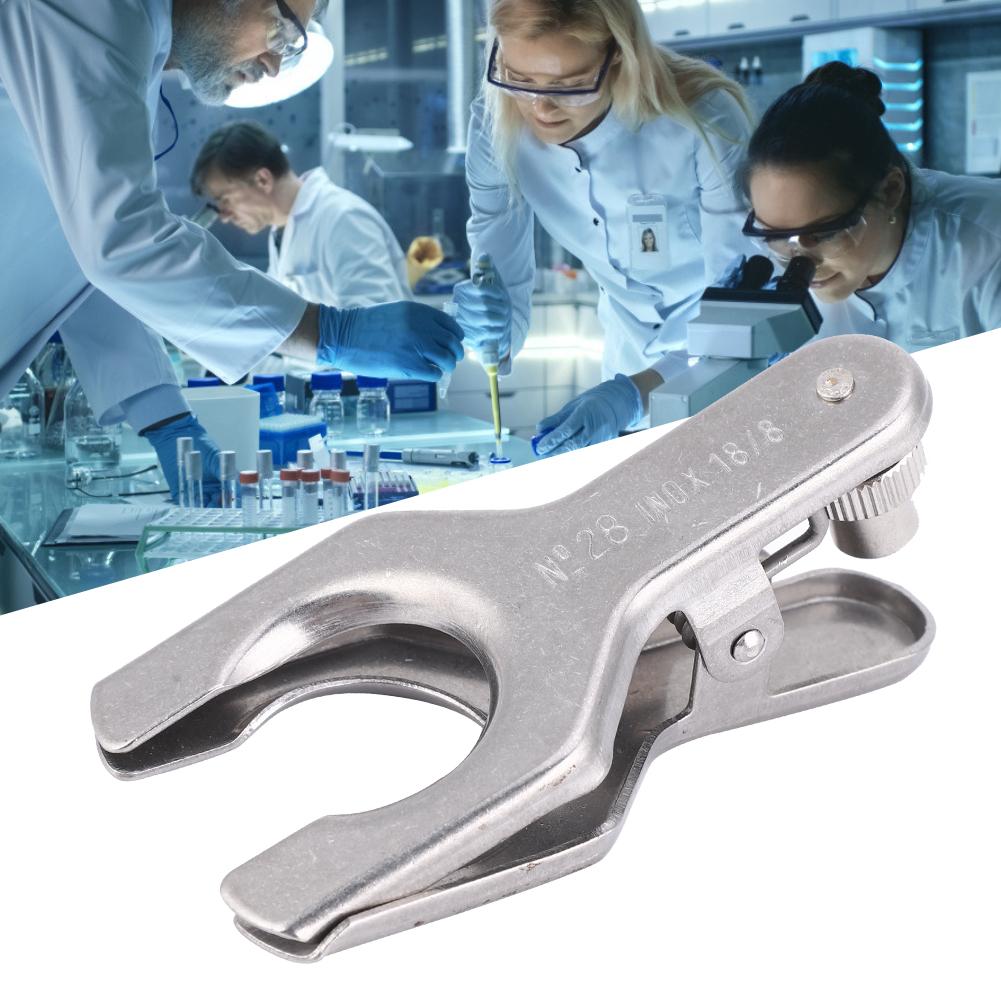 Laboratorní svěrka z nerezové oceli Klešťová svorka Skleněná kuličková svorka Laboratorní nástroje