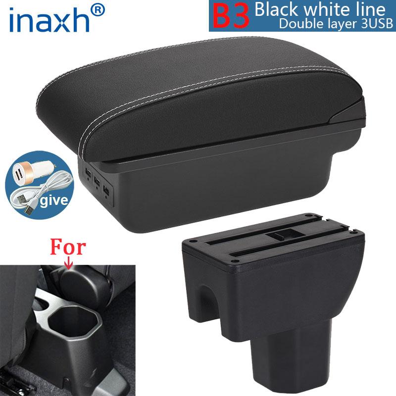 For Suzuki IGNIS Armrest Retrofit Parts Interior Details Storage Box Simple Installation Car Armrest Box Car Accessories USB