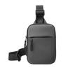 Casual Oxford Men's Chest Bag Black Zipper Sports Phone Bag Lightweight Large Capacity Travel Purse