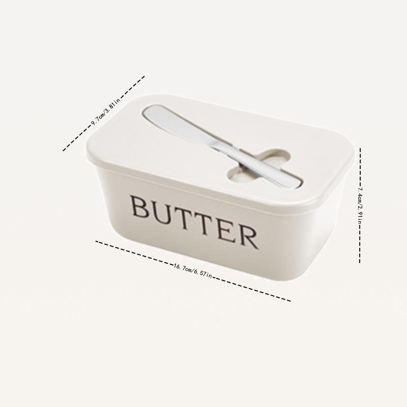 

Butter Box Cheese Storage with Strong No-Hole Adhesive Hooks 16.7*9.7*7.4/cm