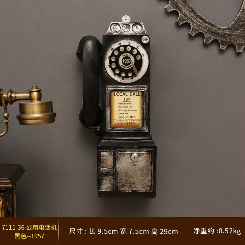 Antikes Telefon-Ornament Modisch Klassisch Handy Vintage Wählscheibe Handwerk Ornamente Café Bar Fensterstand Dekoration