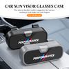 Car Sunglasses Holder Eyeglass Case Sun Visor Storage Organizer For BMW Performance E46 E90 G11 F10 F30 G08 X6 5 Series