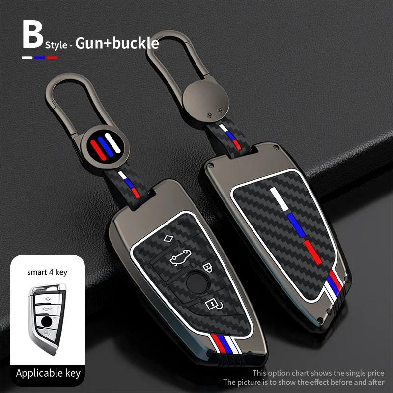 Car Key Case Cover Fob Keyring for BMW F30 F11 X3 F25 Serie 1 E39 X4 G20 X5 G05 F40 X6 F44 216 X1 G30 320i F01 F02  Car Styling
