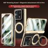 Etui na telefon obracane o 360° do uchwytu magnetycznego z osłoną na zawias Fold dla Motorola Moto Razr, Etui z osłoną ekranu HD/Przeciw podglądaniu