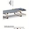 Single Foldable Bed for Office Nap Outdoor Camping Beach Emergency Use Lightweight Steel Frame Portable Lounge Chair