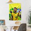 Brazilian Football Celebration Wall Decor Tapestry Art For Pet Memorial Birthdaywedding Party Backdrop Family Gift